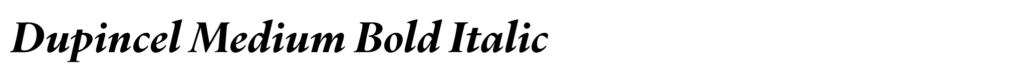 Dupincel Medium Bold Italic image